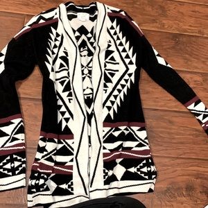 Tribal Print Cardigan